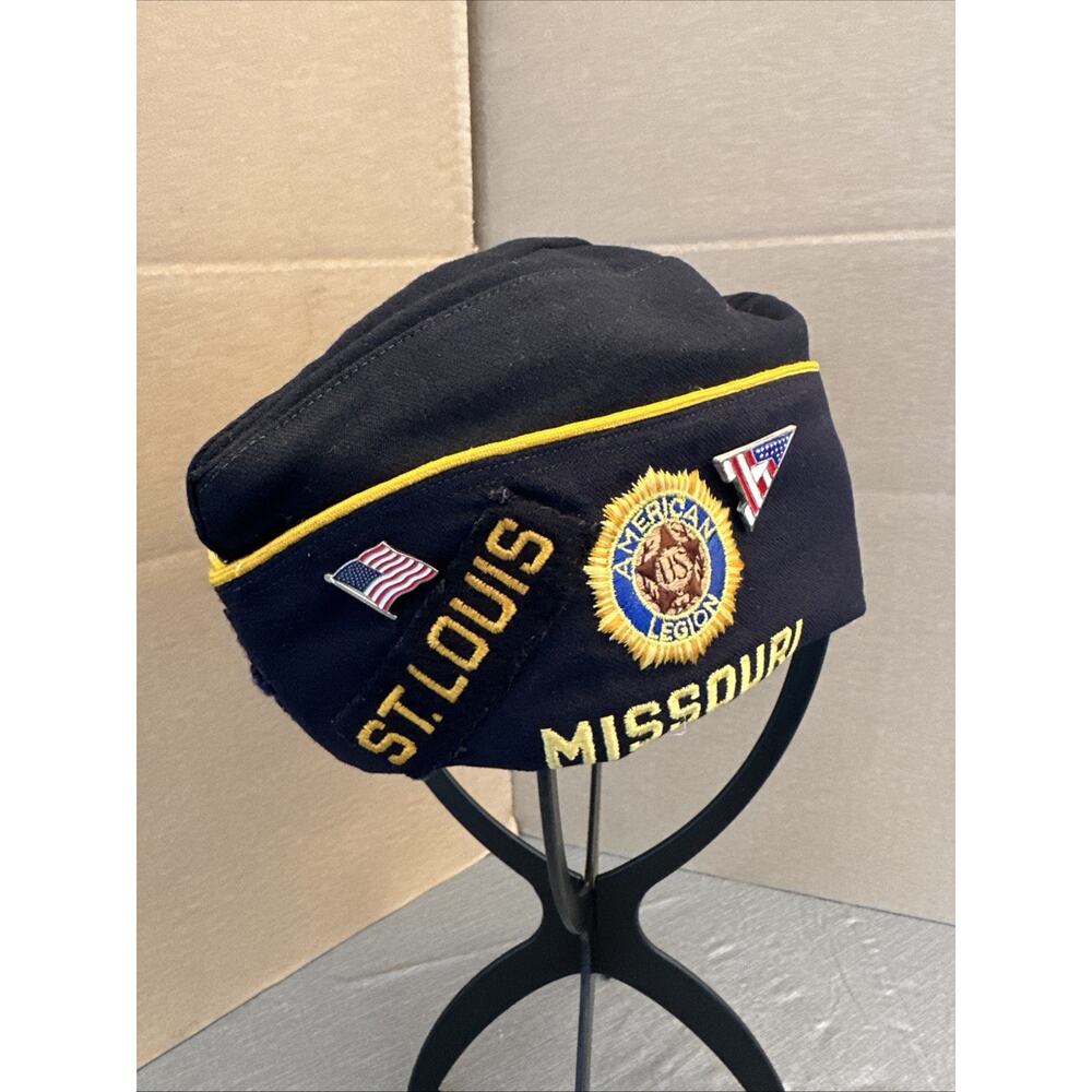 Vintage US Navy Sailor Envelope Hat American Legion Missouri Veterans Pins‎